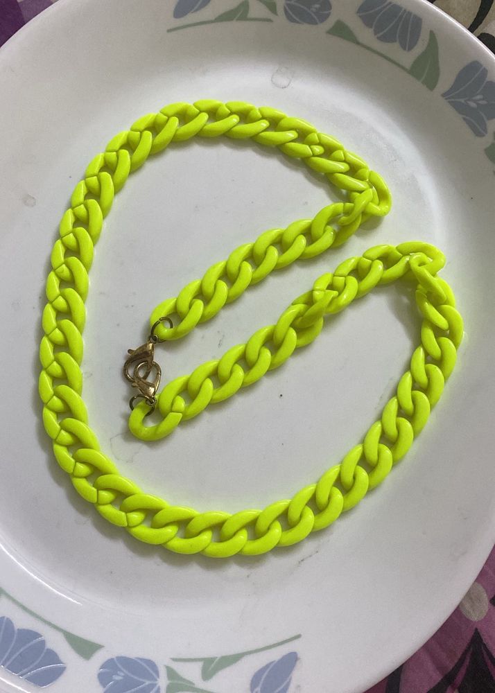 New Neon Chunky Chain Necklace l Last pc