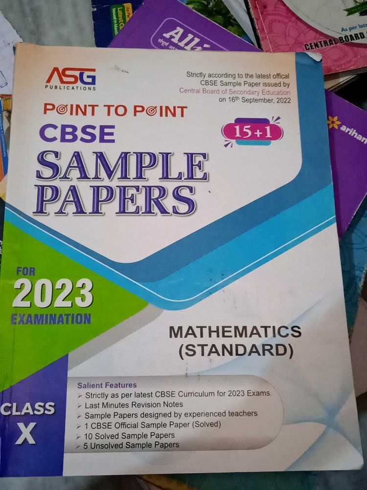 CBSE Class 10 Maths Sample Papers 2023