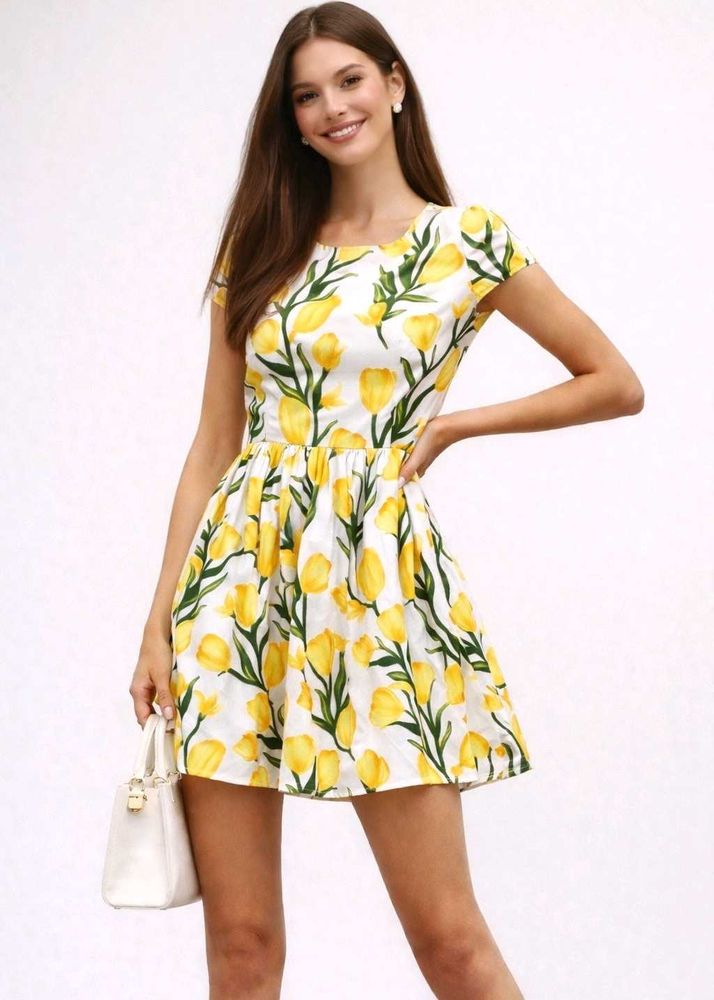 Floral Fit &amp; Flare Summer Dress
