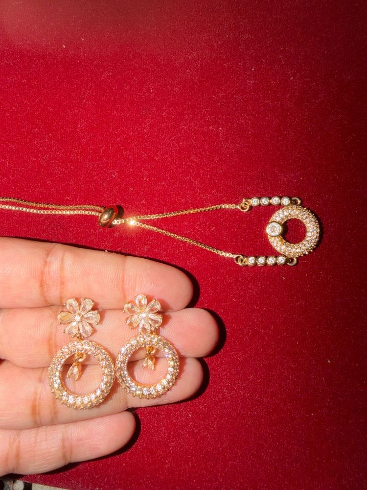 Stunning stone earrings and bracelet