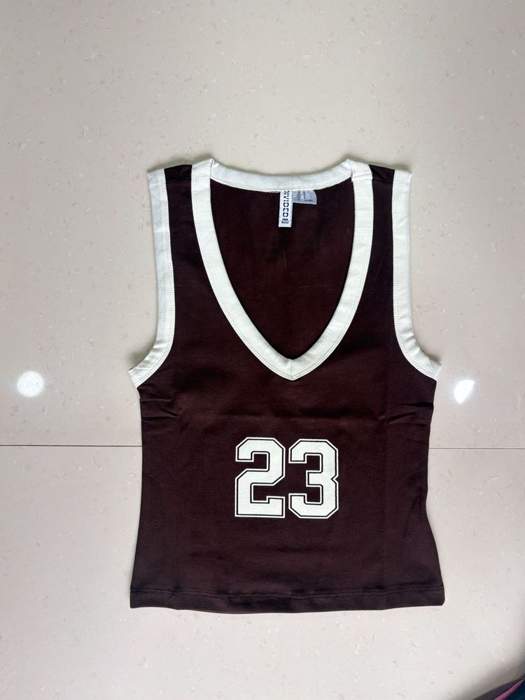 Brown "23" Tank Top