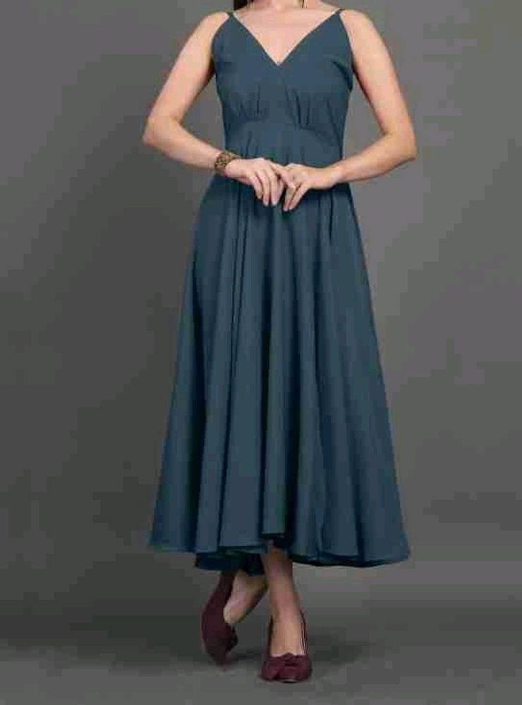 Teal Spaghetti Strap Dress