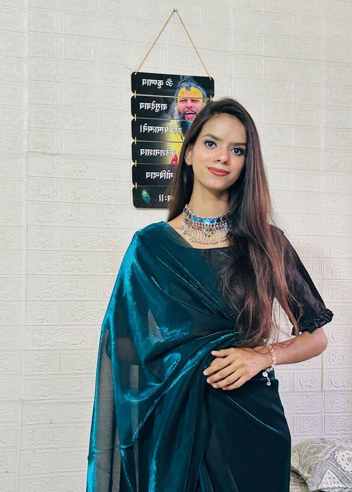 Stunning Teal Silk Saree