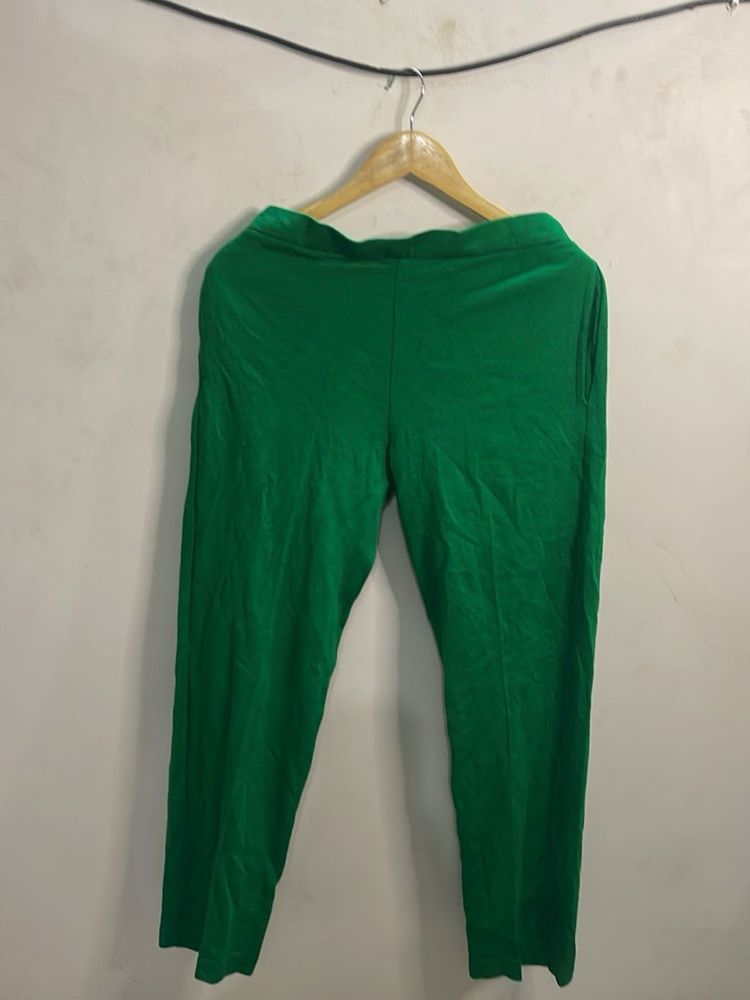 Green Velvet Pants