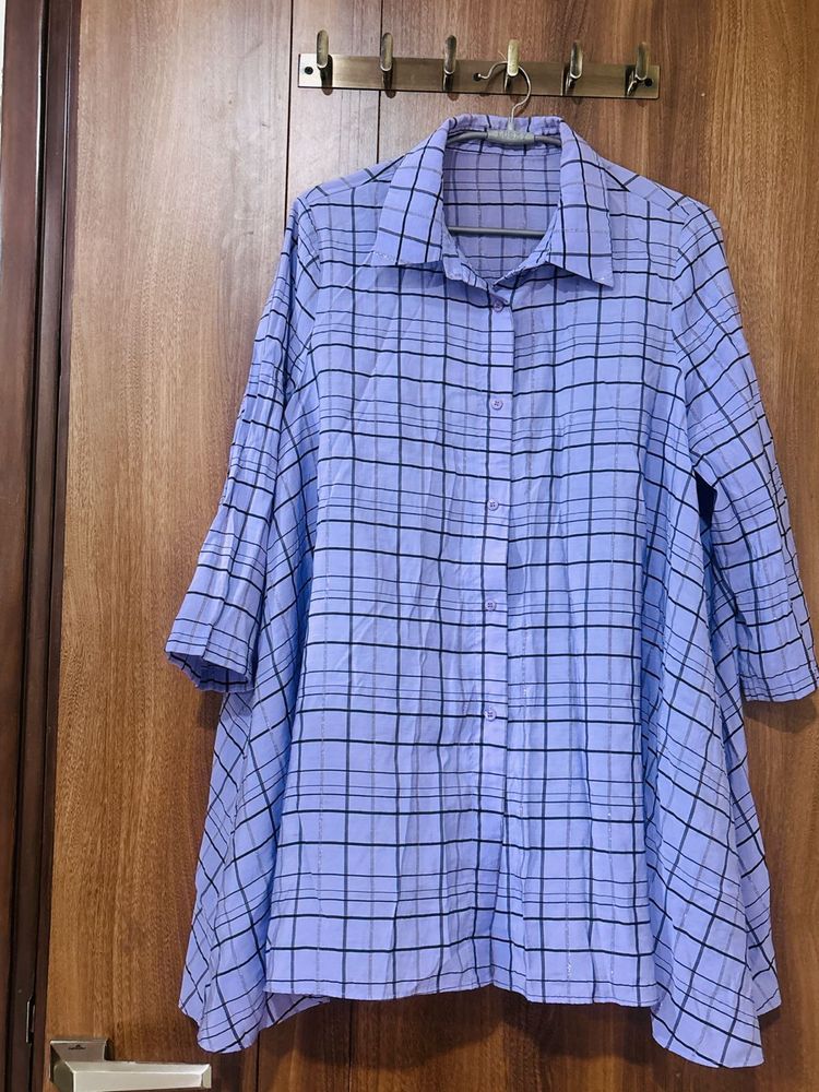 lavender shirt