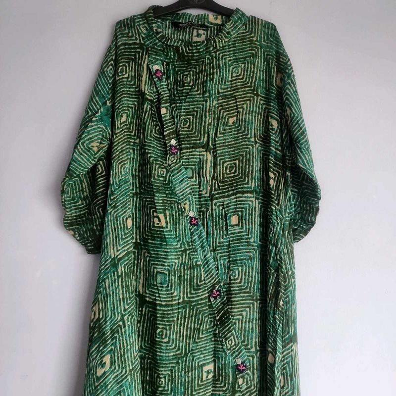 Designer green kurta