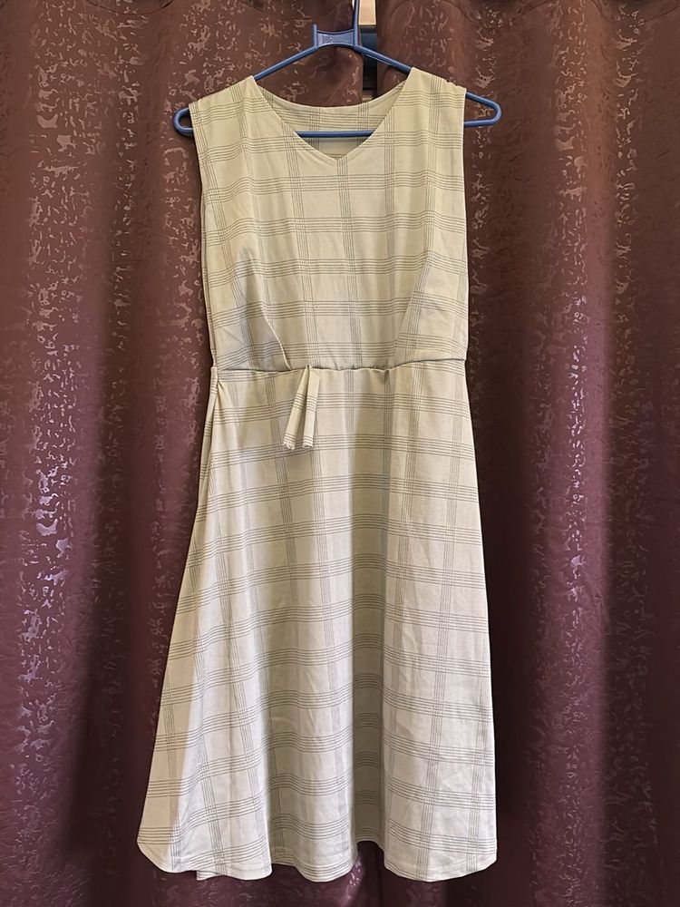 Midi Checkered Dress