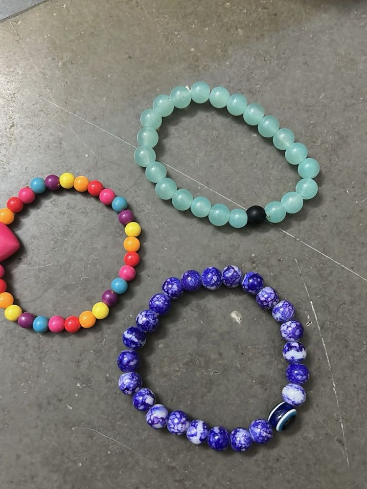 Set of 3 Beaded Bracelets