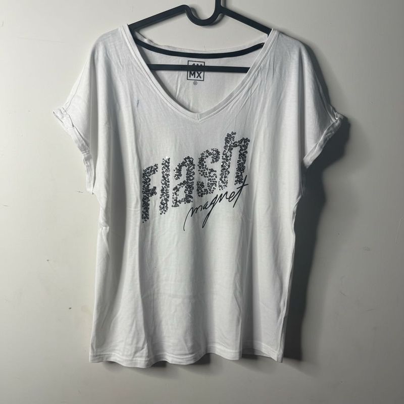 White 'Flash Magnet' Graphic T-Shirt