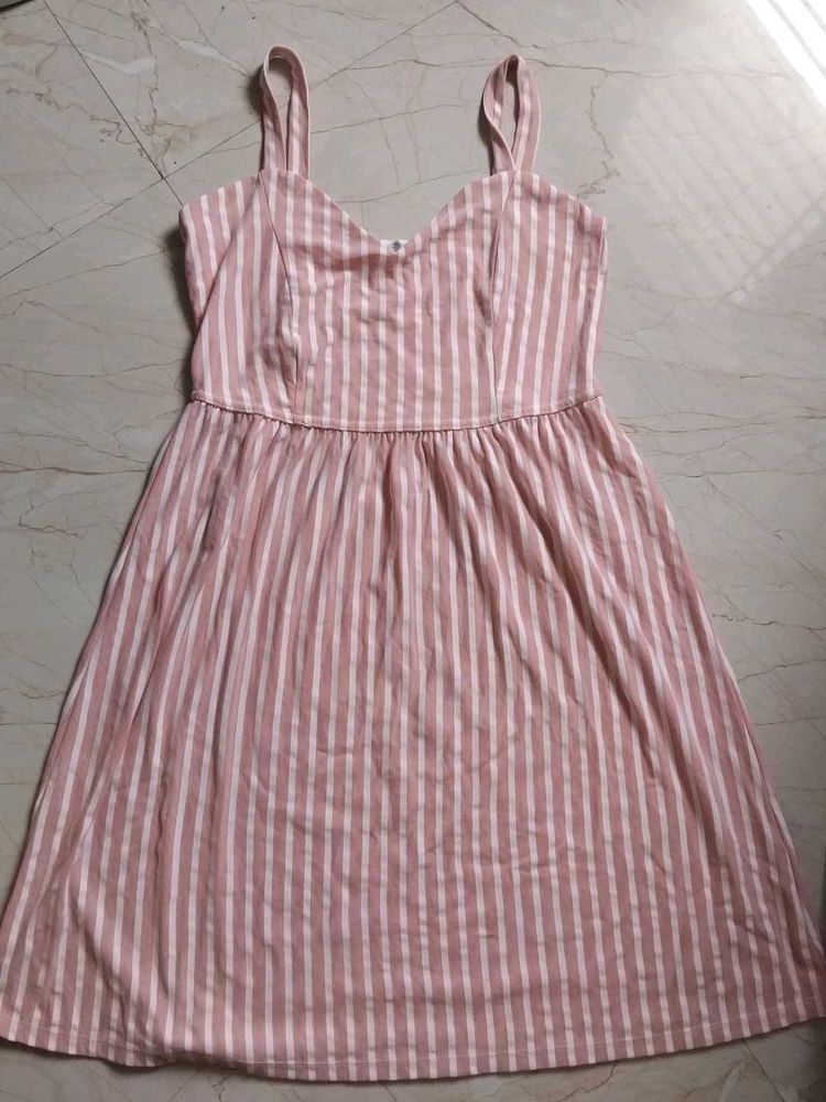 Pink Striped Sundress