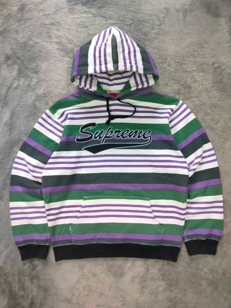 Vintage Supreme Striped Hoodie
