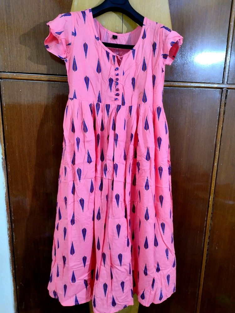 Pink Print Summer Dress