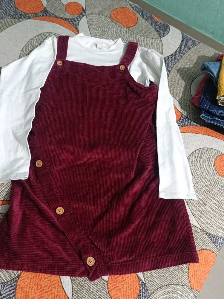 Cute Corduroy Jumper Dress