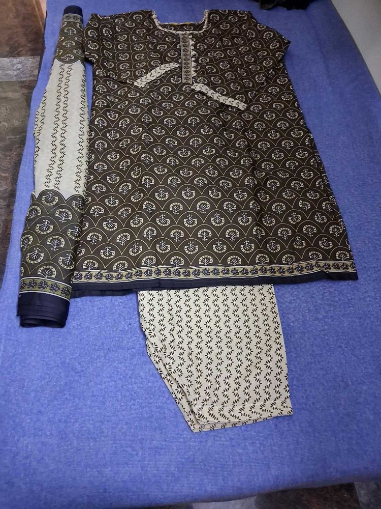 Printed Kurta with Pants &amp; Dupatta Set