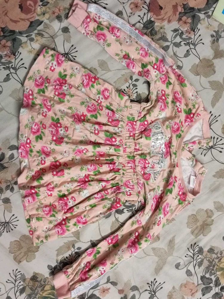 Floral Print Long Sleeve Top