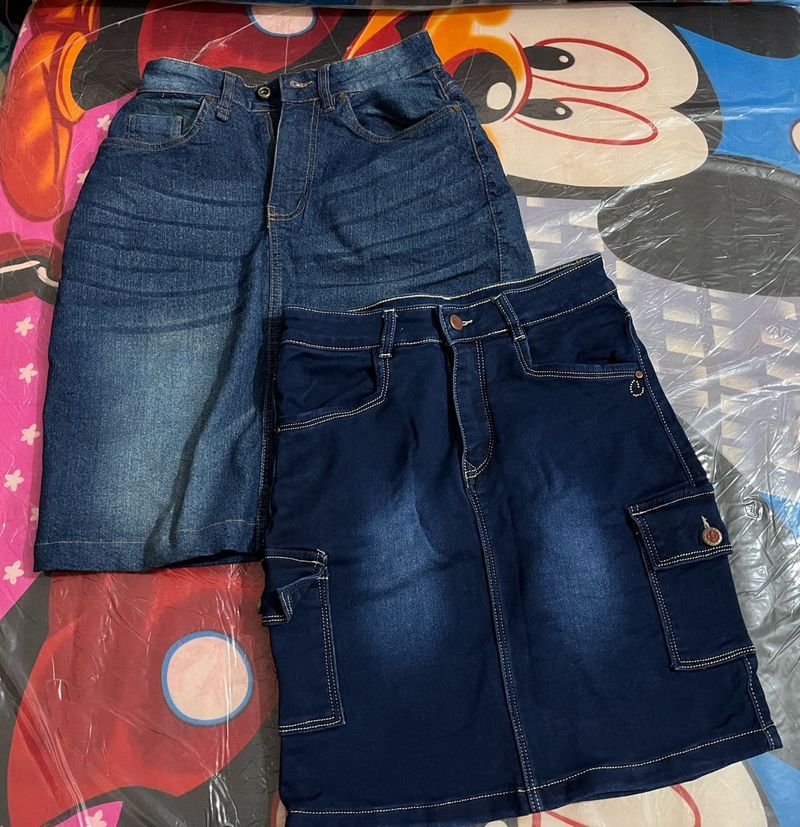 Bundle: Denim Mini Skirts