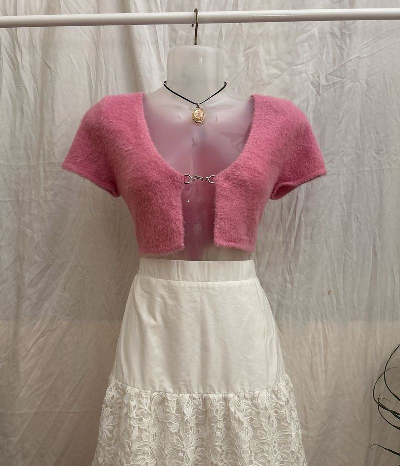 H&amp;M Pink Pluffy Cardigan