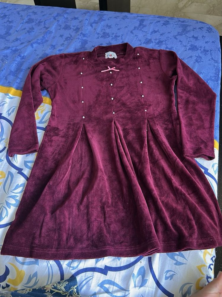 Girls' Velvet Dress