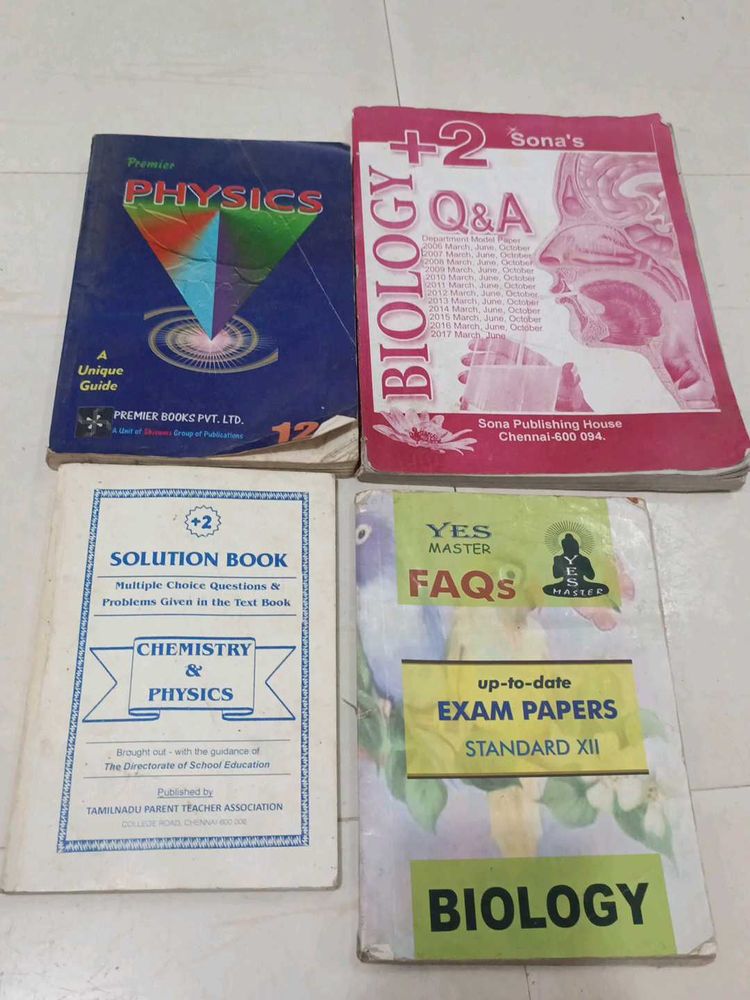Physics, Biology &amp; Chemistry Books for Std XII
