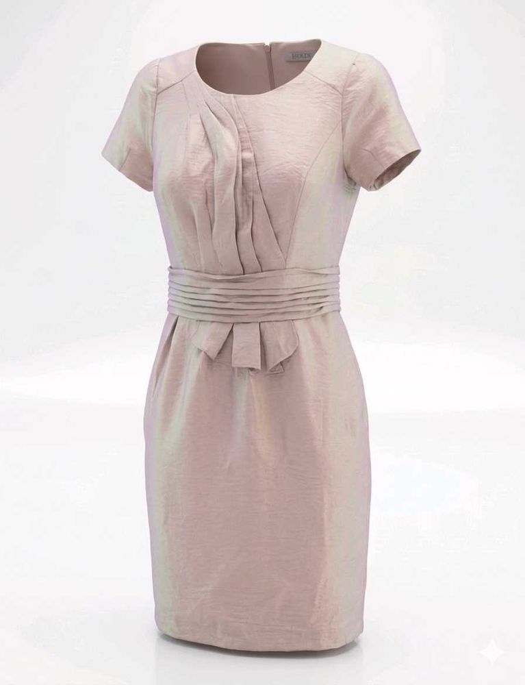 Elegant Pleated Waist Dress