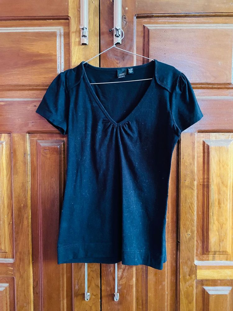 Classic Black V-Neck T-Shirt