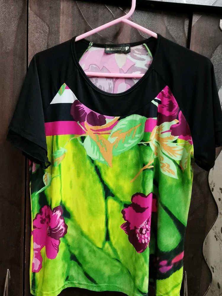 Vibrant Floral Print T-Shirt