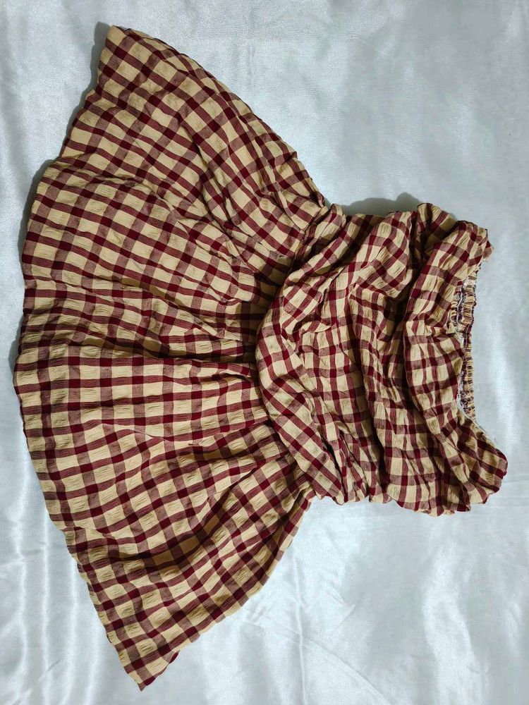 Chic Plaid tube Top