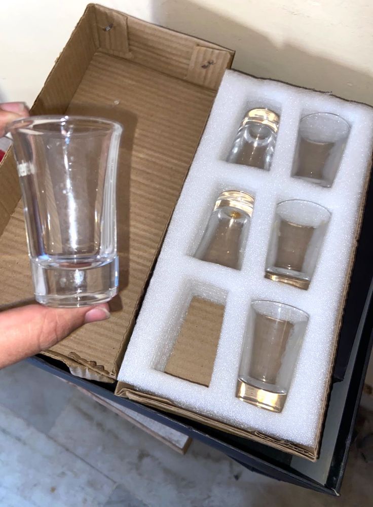Premium Heavy Base Shot Glass Set of 6