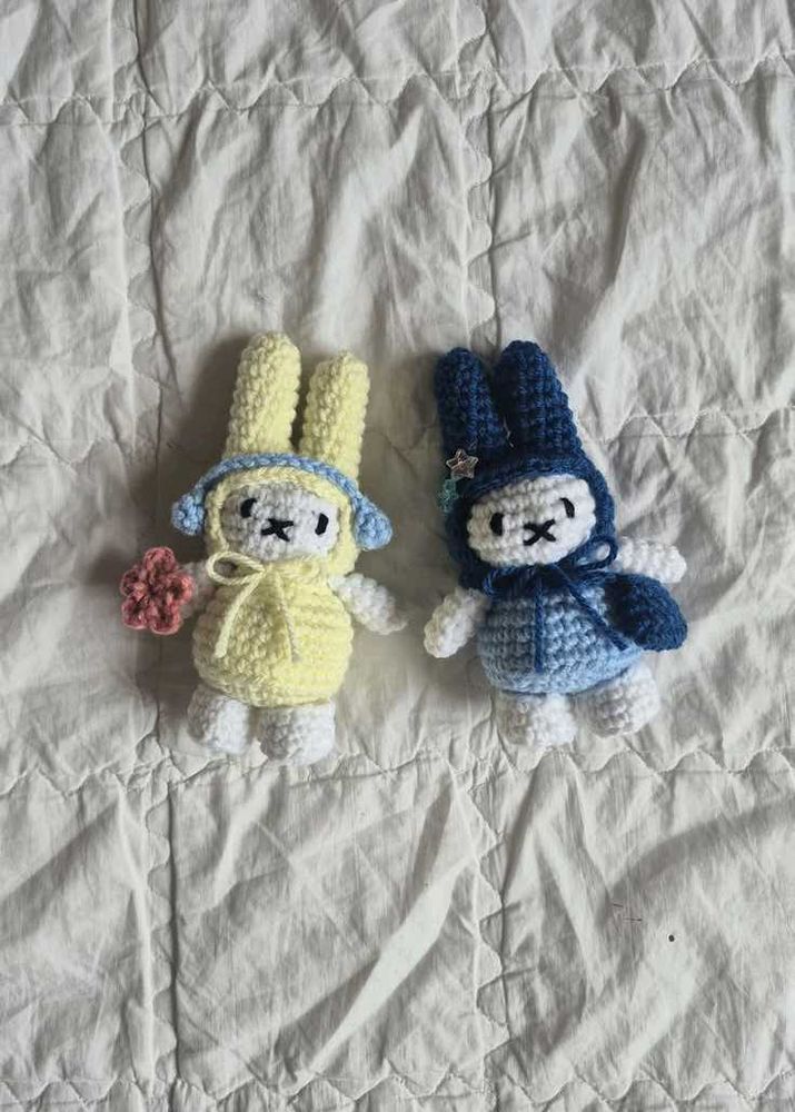 Cute Crochet Bunny Duo