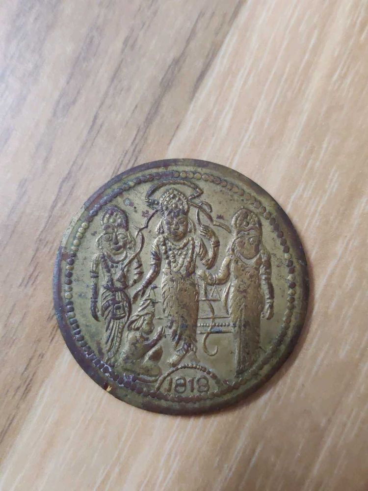 Antique Indian Coin Pendant