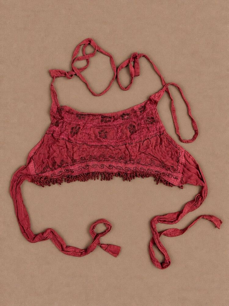 Boho Embroidered Halter Top