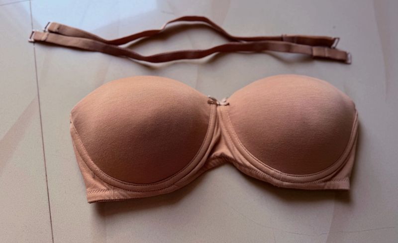 Soft Padded wired Bra with Removable Str