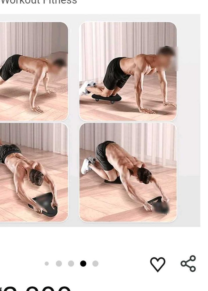 NEW Ab Wheel Roller Exercise Machine with Knee Mat