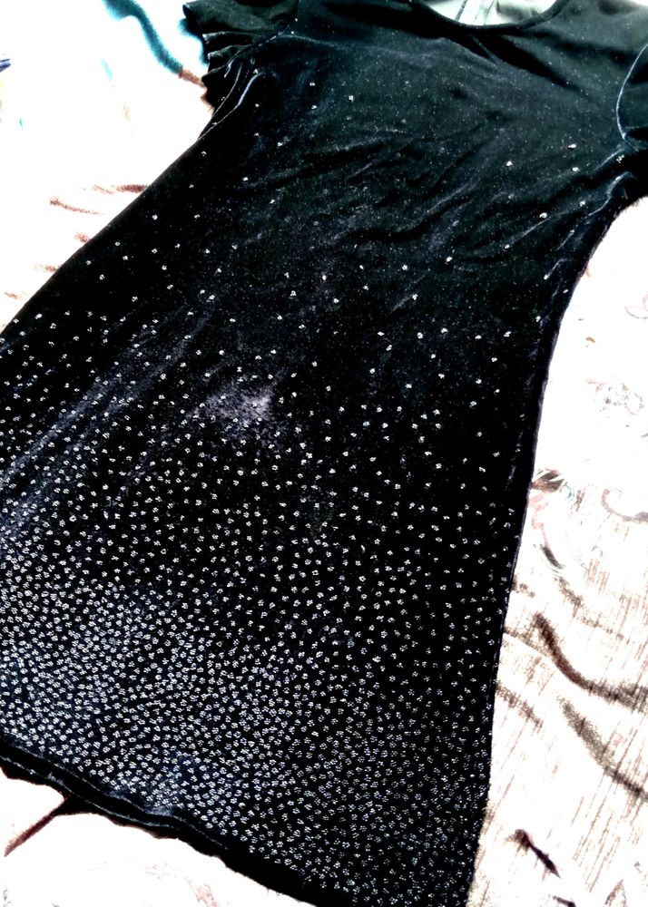 Black 🖤 Velvet Western Dress 👗