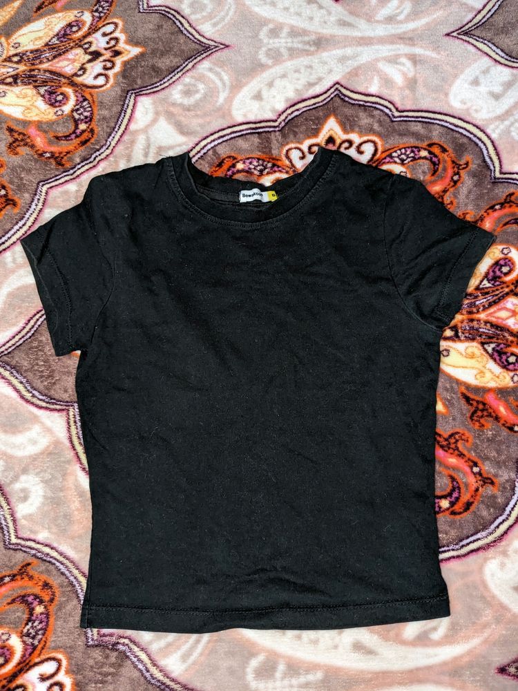 Black Crop T Shirt 👕