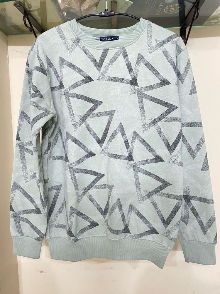 Stylish Triangle Print Crewneck Sweatshirt