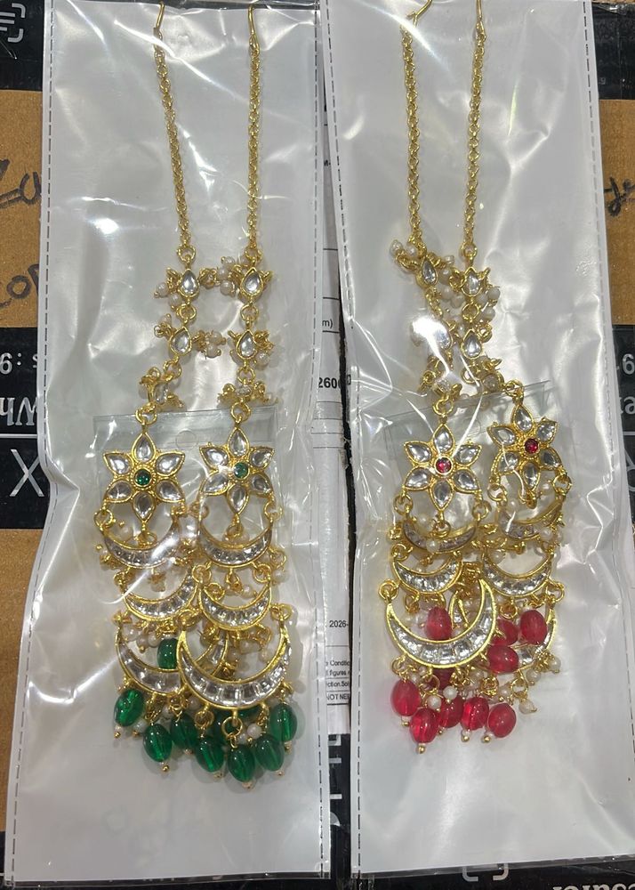 Set of 2 Elegant Kundan Earring