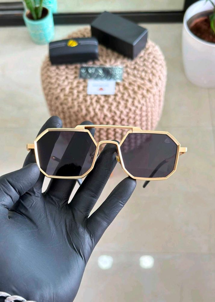 Maybach Designer Geometric Sunglasses
