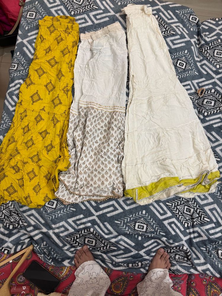 Ethnic Palazzo/Gharara Set (3 Pieces) – Party &amp; Fe