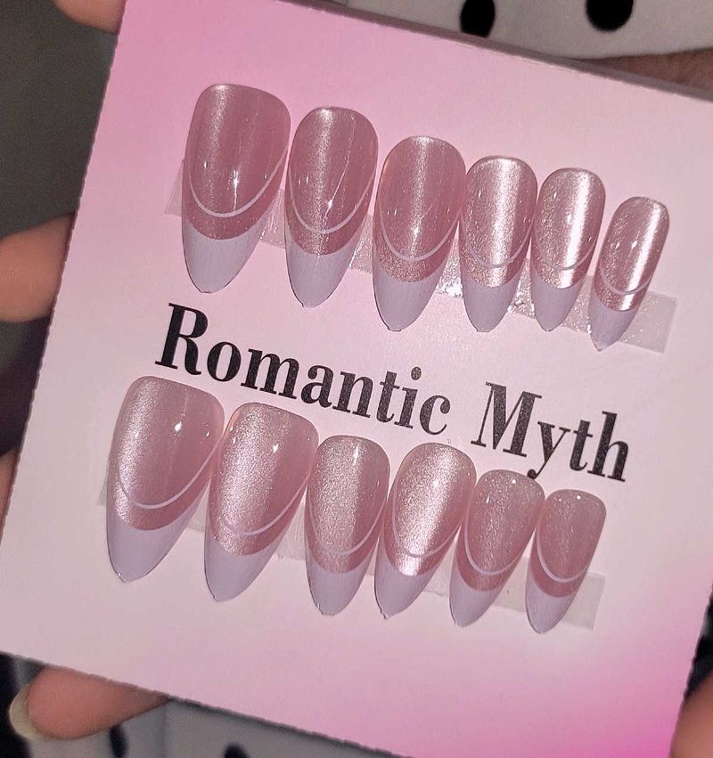Romantic Myth French Tip Press-On Nails