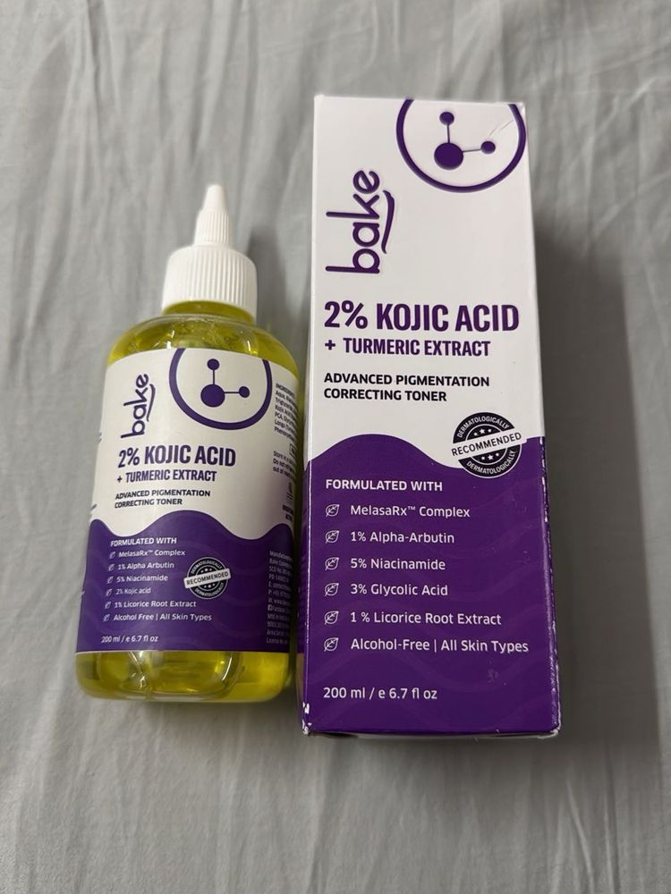 Bake 2% Kojic Acid + Turmeric Toner