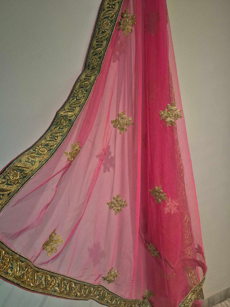 Pink Embellished lehanga