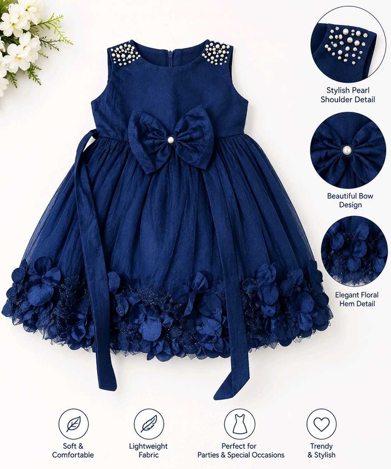 Navy Blue Party Dress