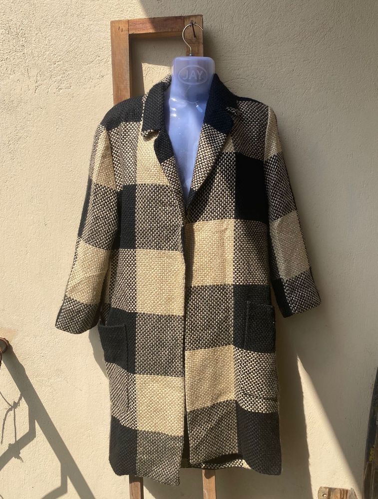 ZARA Women Checked Coat(M-XL)