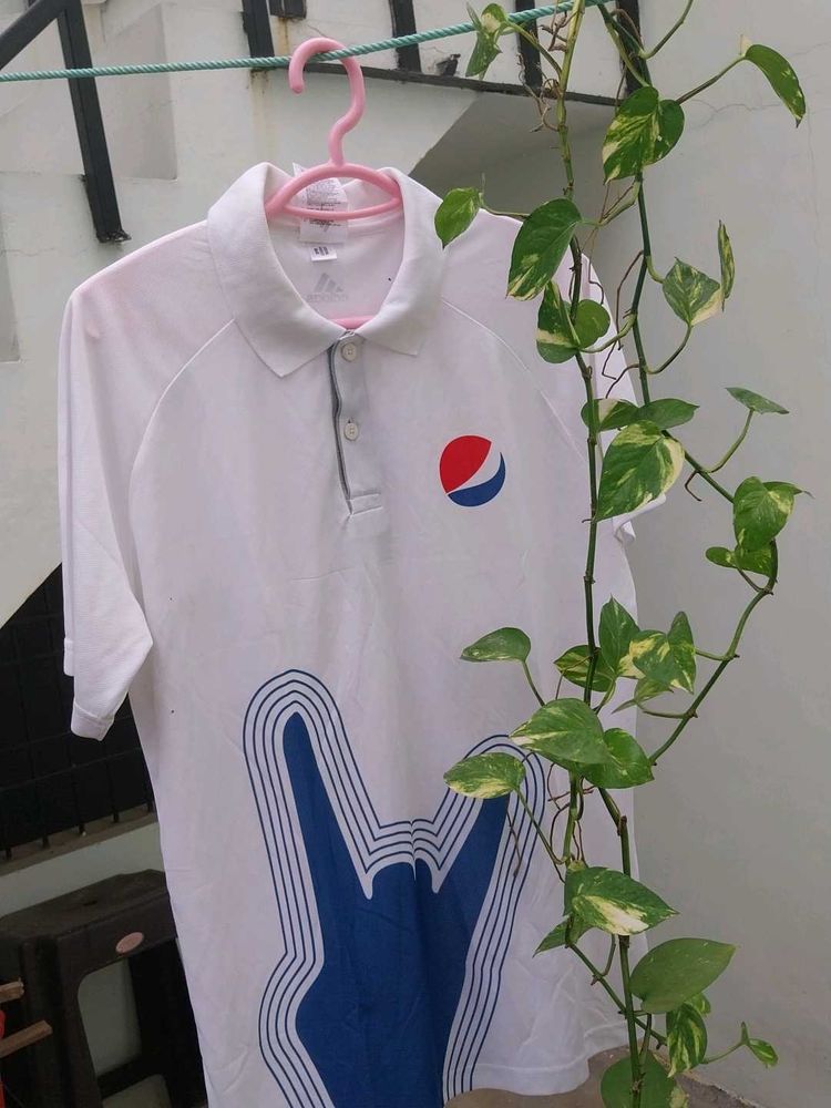 Pepsi White Polo T-Shirt
