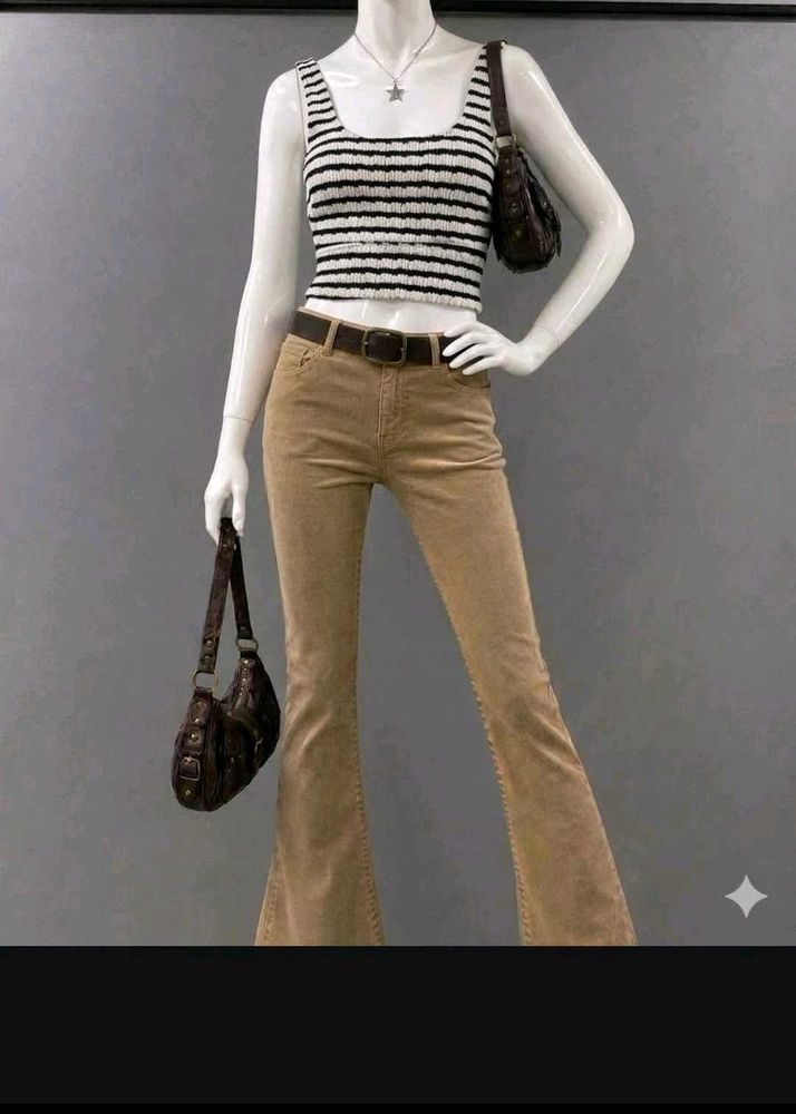 Striped Cropped Tank Top