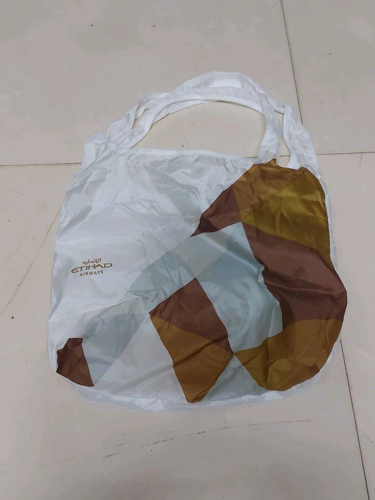 Foldable Etihad Airways Reusable Shopping Bag