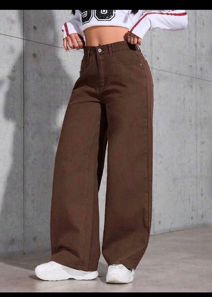 Brown Baggy Fit Jeans