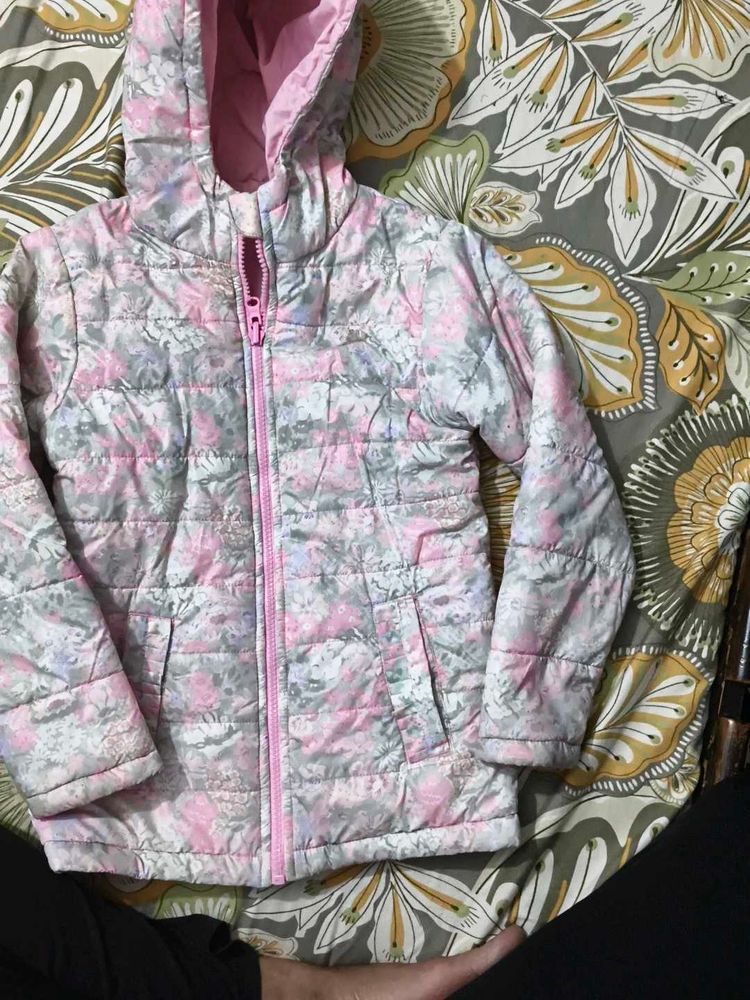 Adorable Floral Puffer Reversible Jacket for Kids