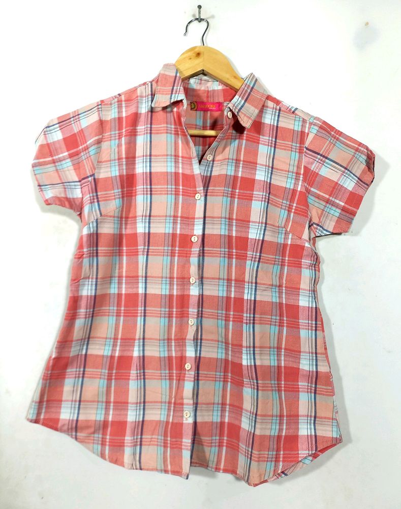 Pink Checks Top (Women)